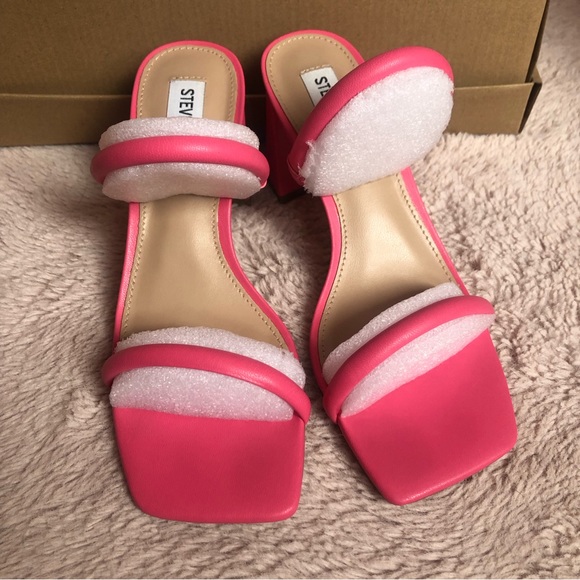STEVE MADDEN LILAH HEELS SANDALS PINK - Picture 5 of 11